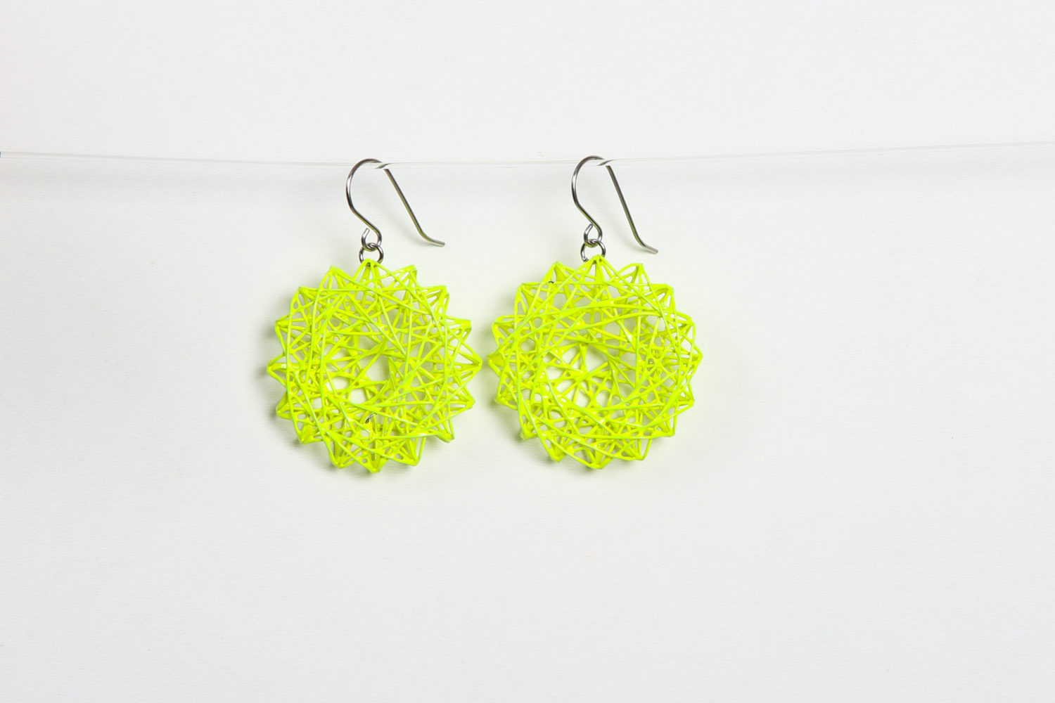 Neon Gelb Ohrring