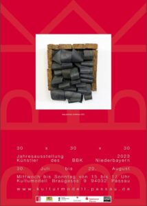 30x30x30 Jahresausstellung 2023 - Künstler des BBK Niederbayern  - Vernissage @ Kulturmodell Bräugasse