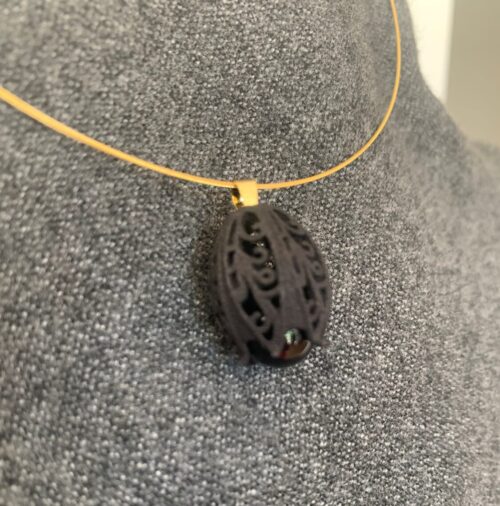 Anhänger mit Öse Edelstahl vergoldet