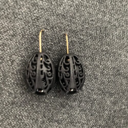 Ohrhänger mit Haken Edelstahl vergoldet